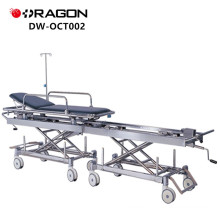 New Design DW-CT002 CE&ISO Approved Hospital Manual Transfer Connecting Patient Trolley
